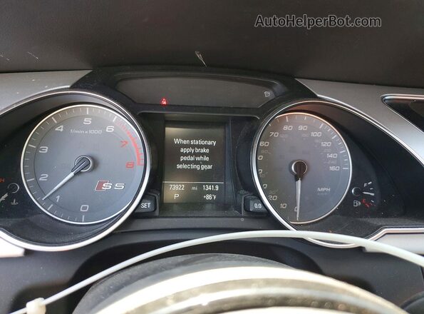 WAUC4AFR5HA001077 2017 AUDI S5 Gray ხელსაწყოთა პანელის ხედი