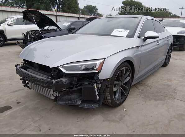 WAUC4CF57JA135488 2018 AUDI S5 Silver Vista tres cuartos delantera izquierda