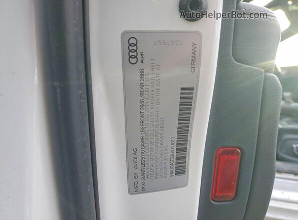 WAUC4CF59LA017011 2020 AUDI S5 Белый Вид подкапотного пространства