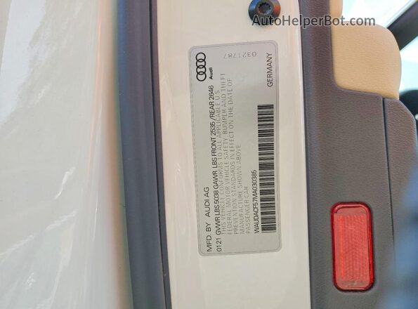 WAUDACF57MA030385 2021 AUDI OTHER Белый Вид подкапотного пространства