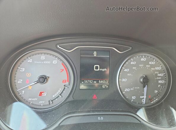WAUE1GFF1LA040316 2020 AUDI S3 Gray Vista del cuadro de instrumentos