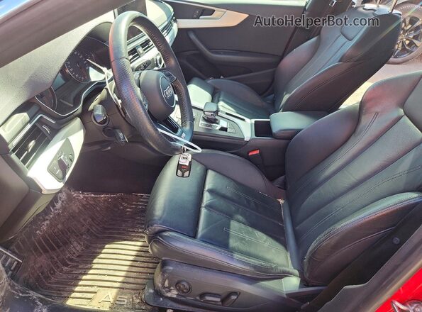 WAUENCF58KA045306 2019 AUDI OTHER Red Dashboard view