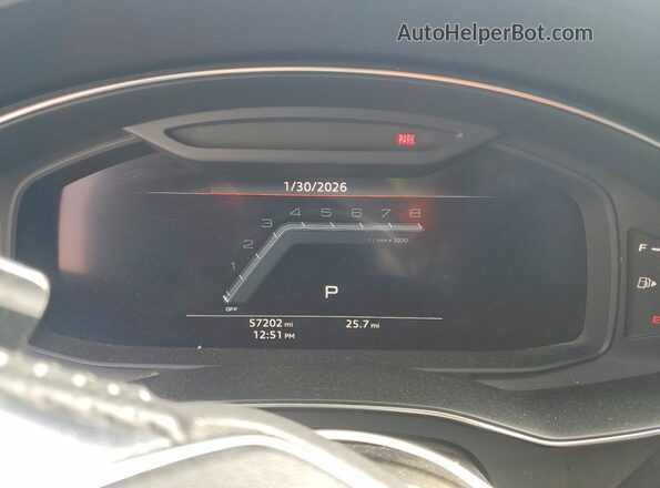 WAUFFAF20LN038761 2020 AUDI S6 Blue Instrument cluster view