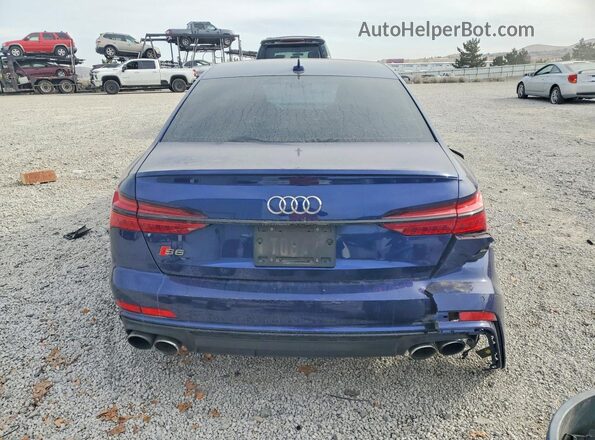 WAUFFAF20LN038761 2020 AUDI S6 Blue Rear view
