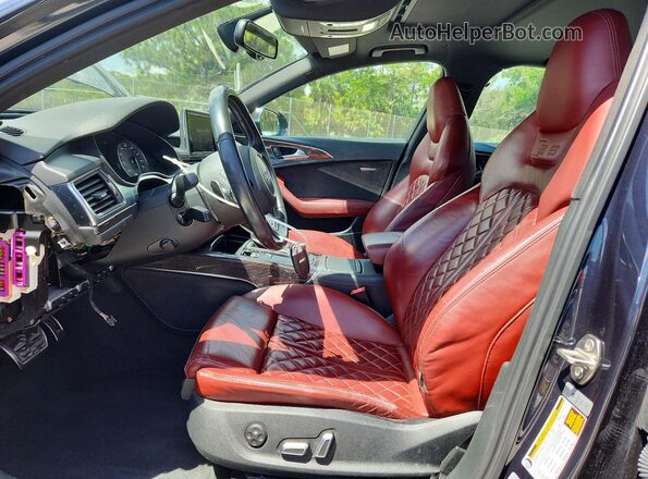 WAUFFBFC7JN072501 2018 AUDI S6 Blue Widok wnętrza z przodu