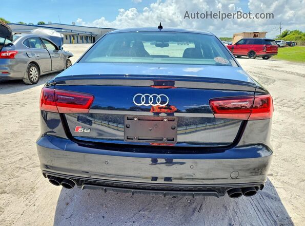 WAUFFBFC7JN072501 2018 AUDI S6 Blue Widok z tyłu