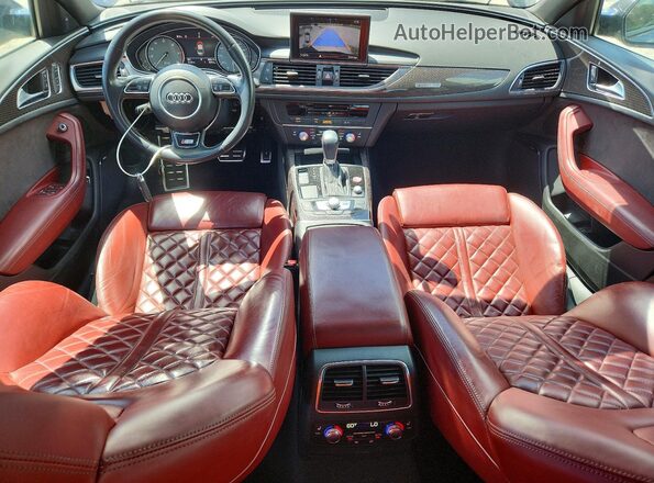 WAUFFBFC7JN072501 2018 AUDI S6 Blue Widok deski rozdzielczej
