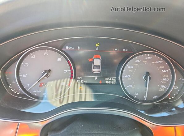 WAUFFBFC7JN072501 2018 AUDI S6 Blue Widok zestawu wskaźników