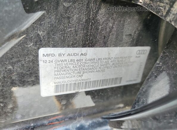 WAUGUDGY8SA068403 2025 AUDI OTHER Black Вид підкапотного простору