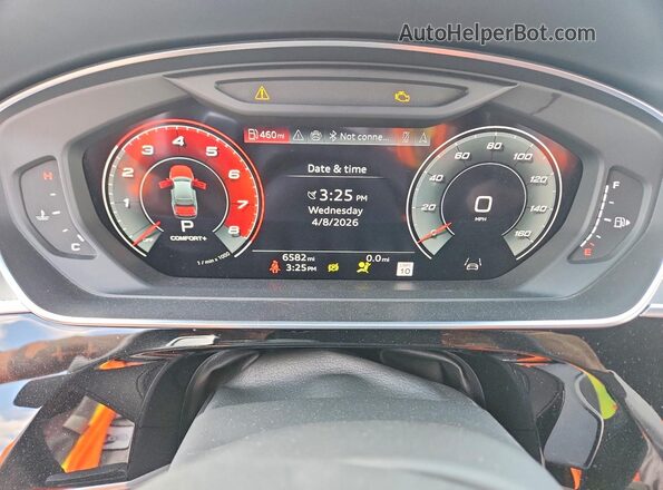 WAULSAF86RN005064 2024 AUDI S8 Black Instrument cluster view