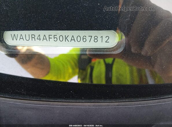 WAUR4AF50KA067812 2019 AUDI S5 Gray ძრავის განყოფილების ხედი