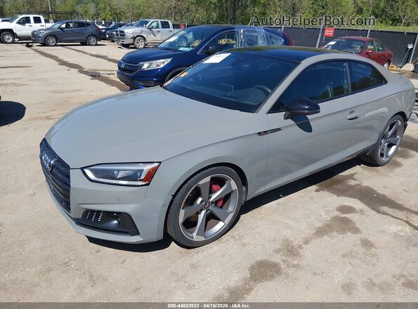 WAUR4AF50KA067812 2019 AUDI S5 Gray წინა მარცხენა ხედი სამი მეოთხედიდან
