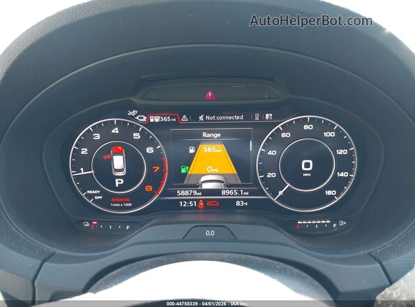 WAUTPBFFXJA155003 2018 AUDI OTHER Gray უკანა სავარძლების ხედი