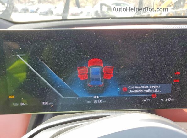 WB523CF02RCP02773 2024 BMW IX Black Instrument cluster view
