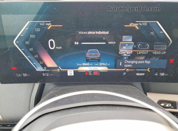 WB523CF07RCN47833 2024 BMW IX Gray Widok zestawu wskaźników