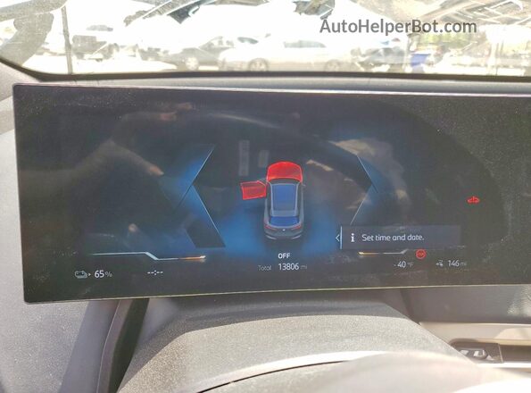WB533CF08PCM92388 2023 BMW IX Gray Instrument cluster view
