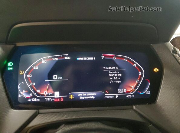 WBA13AL04L7F79048 2020 BMW M2 Gray Widok zestawu wskaźników
