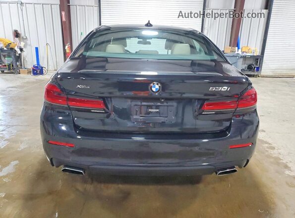 WBA13BJ04MWX31746 2021 BMW 5 SERIES Black Вид ззаду