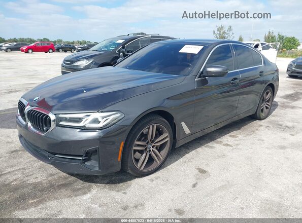 WBA13BJ09MWX27675 2021 BMW 5 SERIES Gray Front left