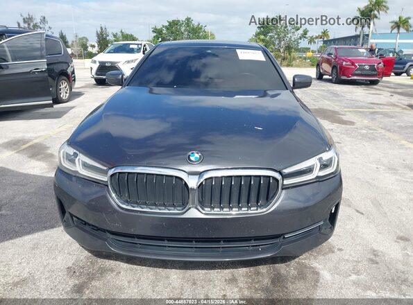 WBA13BJ09MWX27675 2021 BMW 5 SERIES Gray Front view