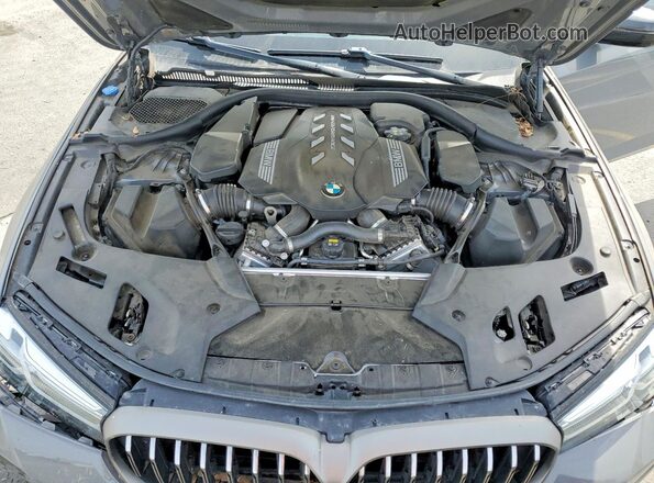 WBA13BK03NCL01708 2022 BMW M5 Gray უკანა სალონის ხედი