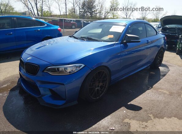 WBA1J7C53GV359743 2016 BMW M2 Blue Front left