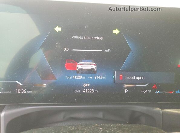 WBA23AT04RCP19200 2024 BMW 4 SERIES White Вид щитка приладів