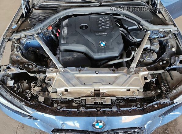 WBA23AT05PCM82794 2023 BMW 4 SERIES Blue უკანა სალონის ხედი