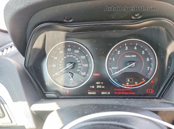 WBA2F9C58HV635806 2017 BMW 2 SERIES White ხელსაწყოთა პანელის ხედი