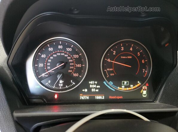 WBA2G3C59HV640796 2017 BMW M2 White Vista del cuadro de instrumentos