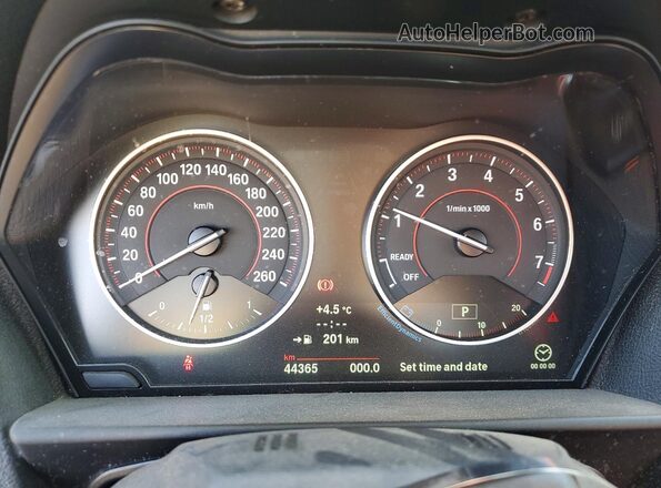 WBA2L3C33HV667597 2017 BMW M2 White Widok zestawu wskaźników