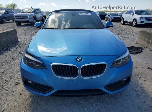 WBA2M7C59JVA97538 2018 BMW 2 SERIES Синий Вид спереди