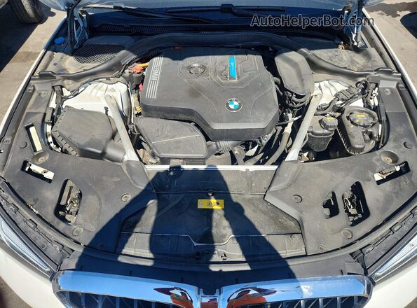 WBA33AG07MCG58208 2021 BMW 5 SERIES Белый Вид задней части салона