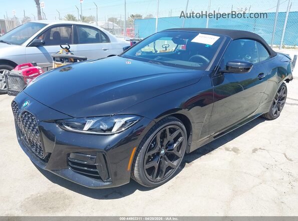 WBA33DB04TCU99992 2026 BMW 4 SERIES Black Առջևի ձախ երեք քառորդ տեսարան