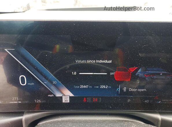 WBA43AT0XRCS01732 2024 BMW 4 SERIES Gray Вид щитка приладів
