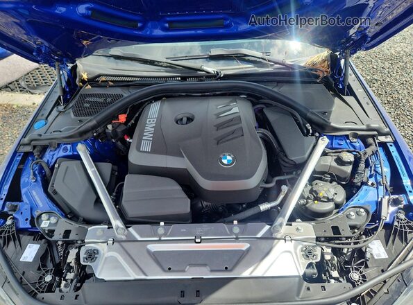 WBA43DA03SCU25399 2025 BMW 4 SERIES Blue უკანა სალონის ხედი