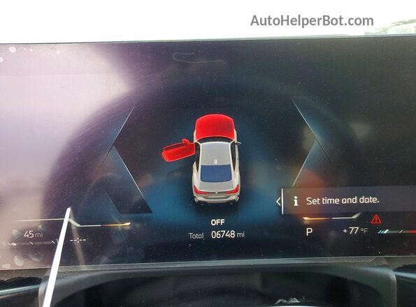 WBA43DA07SCS90461 2025 BMW 4 SERIES Gray Вид щитка приладів