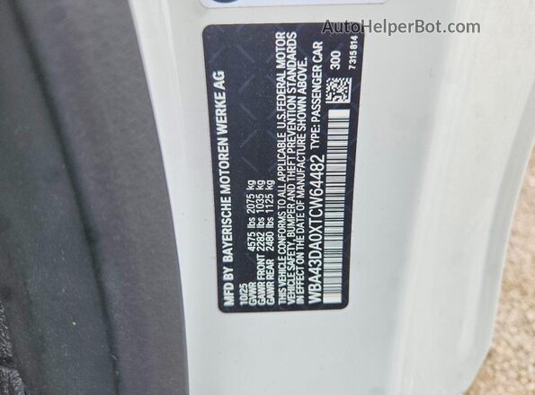 WBA43DA0XTCW64482 2026 BMW 4 SERIES White Շարժիչի բաժամունքի տեսք