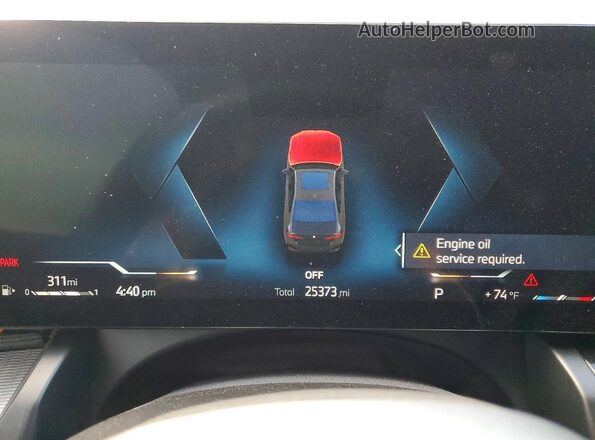 WBA43FJ02RCS66932 2024 BMW 5 SERIES Gray Widok zestawu wskaźników