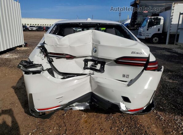 WBA43FJ06TCV63502 2026 BMW 5 SERIES White უკანა ხედი