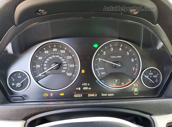 WBA4W9C54KAF94701 2019 BMW 4 SERIES Brown Вид щитка приладів