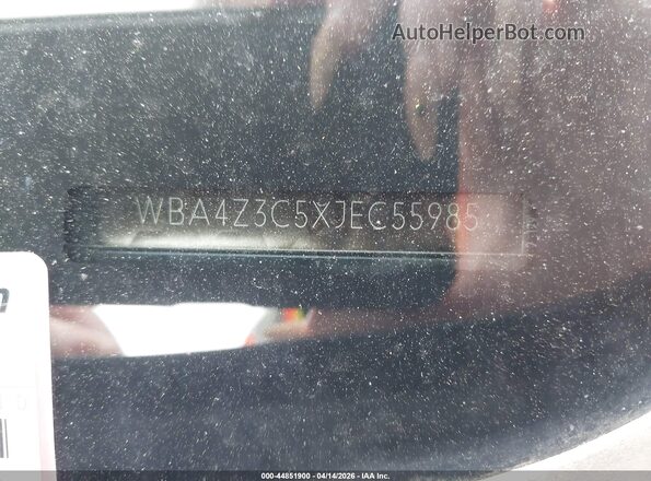 WBA4Z3C5XJEC55985 2018 BMW 4 SERIES Blue Vista del compartimento del motor