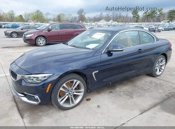 WBA4Z3C5XJEC55985 2018 BMW 4 SERIES Blue Vista tres cuartos delantera izquierda