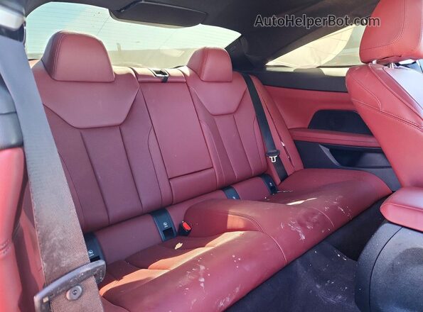 WBA53AP04PCN00404 2023 BMW 4 SERIES Blue Rear seats view
