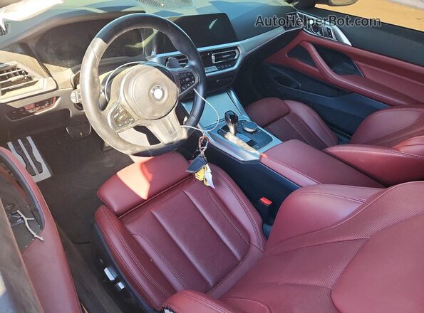 WBA53AP04PCN00404 2023 BMW 4 SERIES Blue Dashboard view