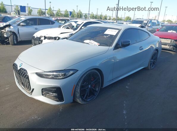 WBA53AP07PCL86849 2023 BMW 4 SERIES Gray Vista tres cuartos delantera izquierda