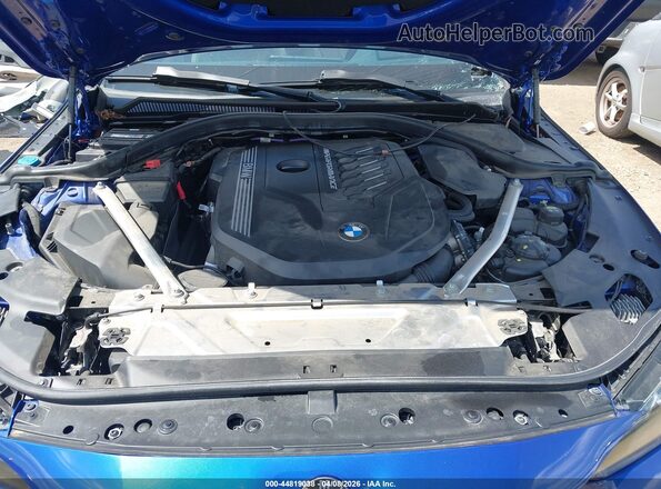 WBA53AT07MCG26440 2021 BMW M4 Dark Blue Rear view