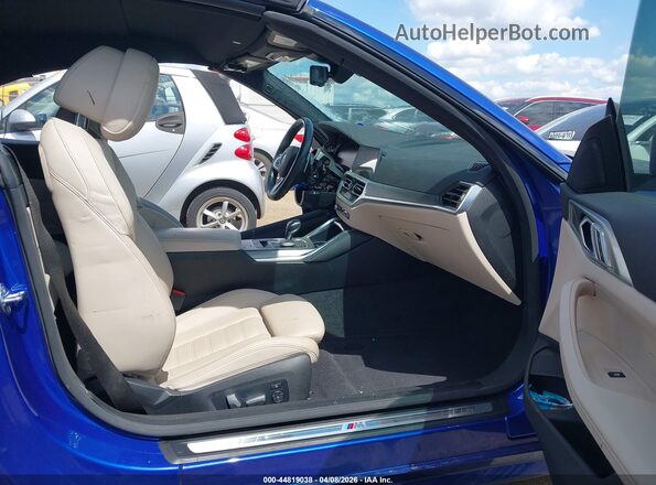 WBA53AT07MCG26440 2021 BMW M4 Dark Blue Front interior view