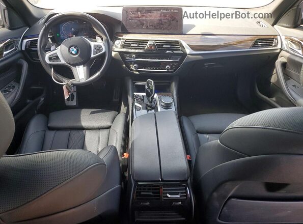 WBA53BH07MCF50698 2021 BMW 5 SERIES White Dashboard view