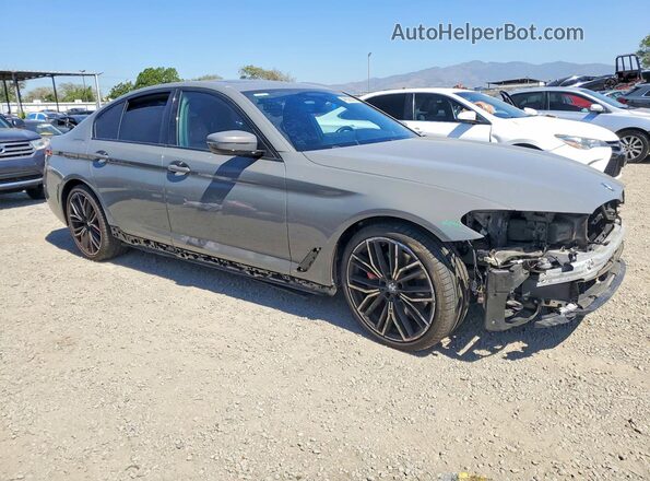 WBA53BH08MCG64113 2021 BMW 5 SERIES Gray წინა მარჯვენა